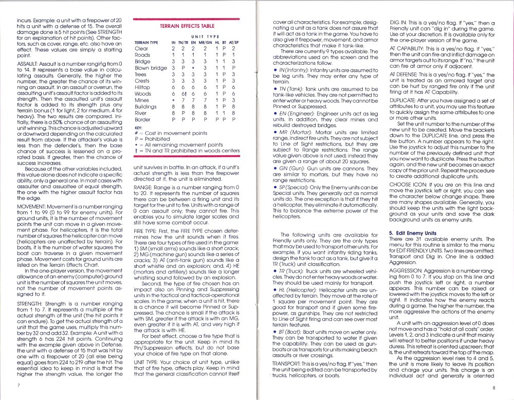 Wargame Construction Set Manual Page 7 