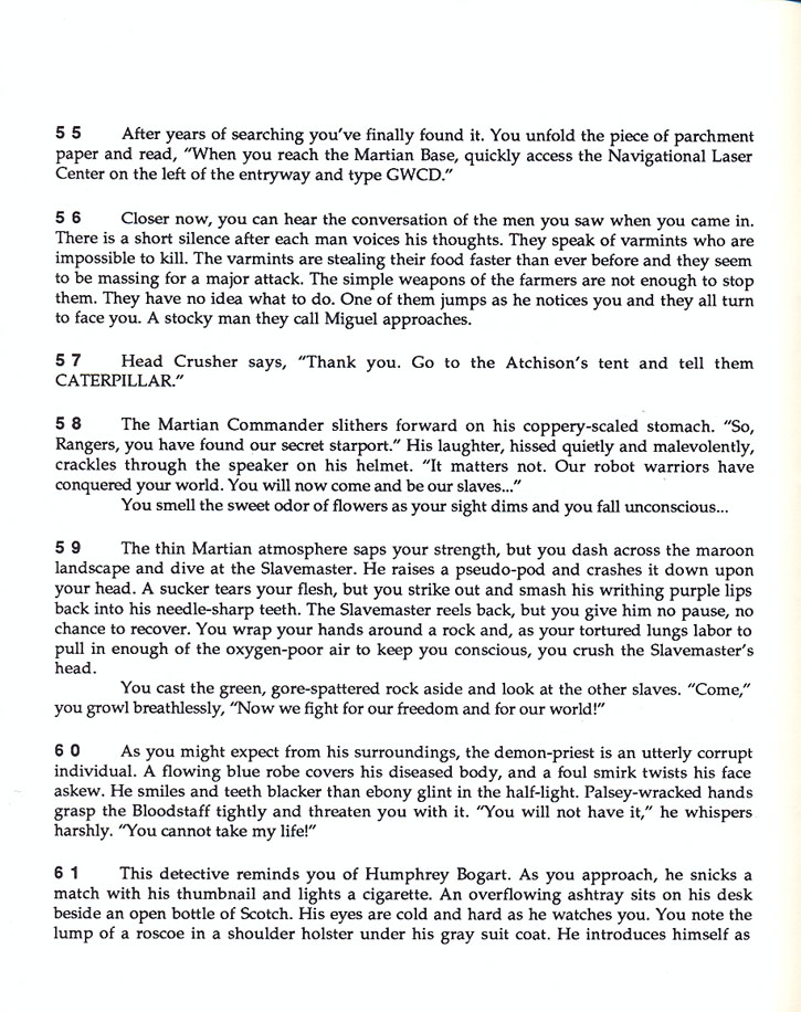 Wasteland Paragraphs page 11