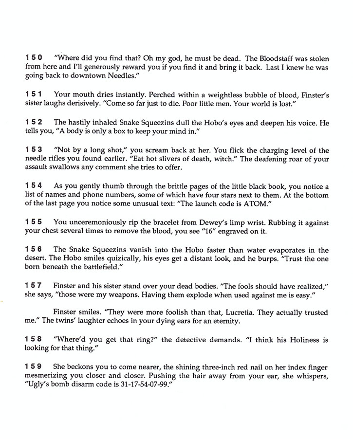 Wasteland Paragraphs page 25