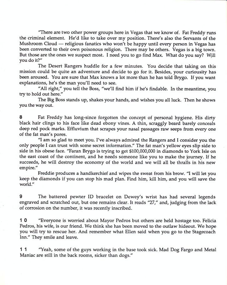 Wasteland Paragraphs page 3