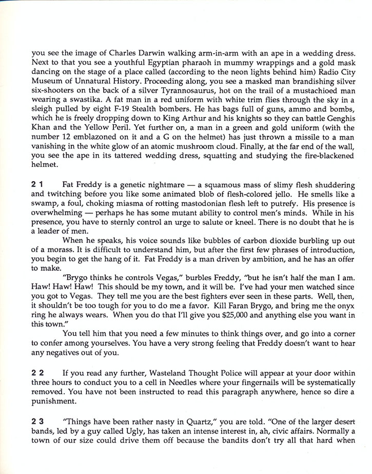 Wasteland Paragraphs page 6