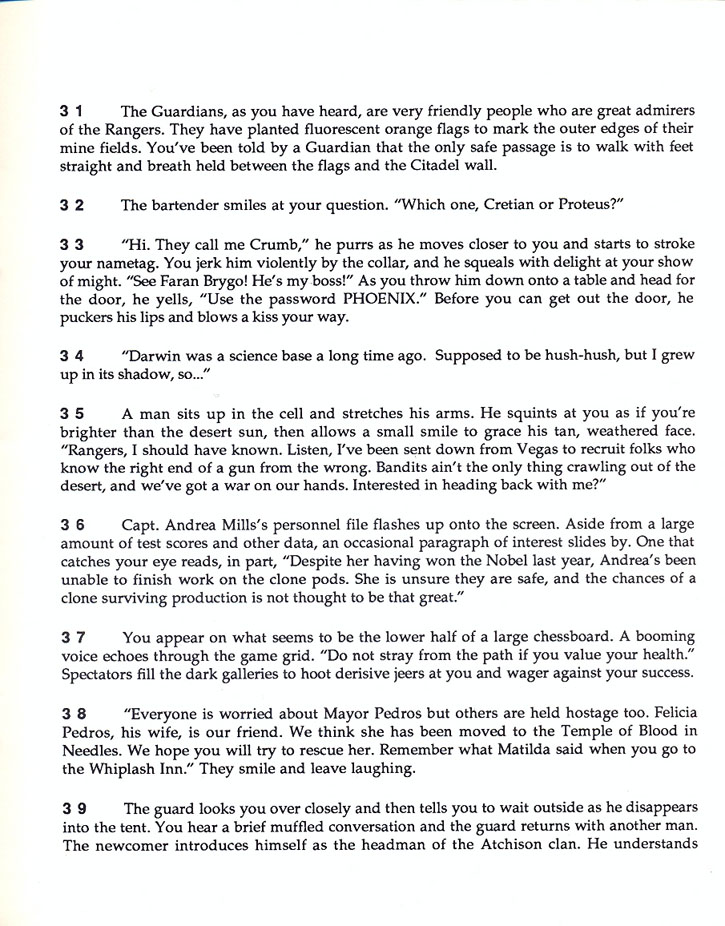 Wasteland Paragraphs page 8