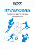 Winter Games Manual Front Cover (French)
