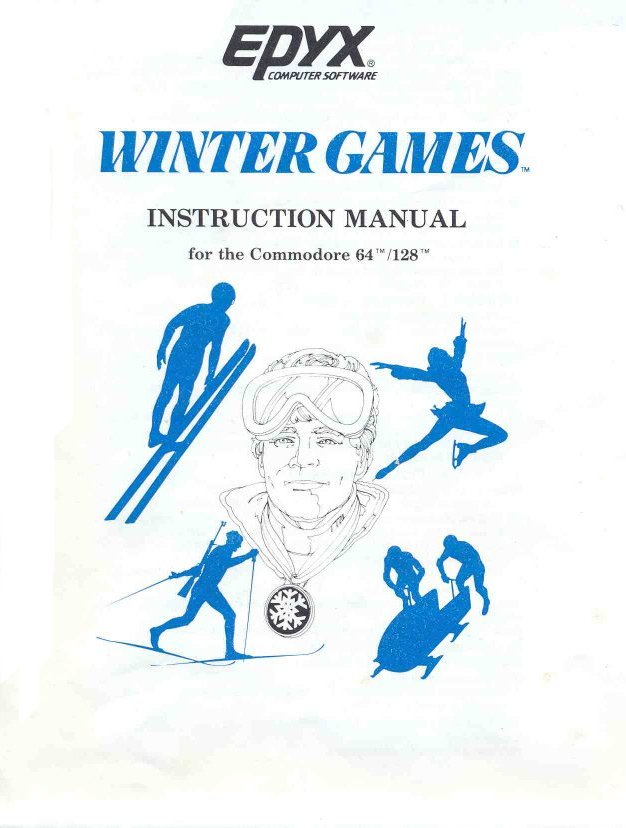 Winter Games Manual Front Cover 