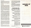 Wizard of Wor manual front