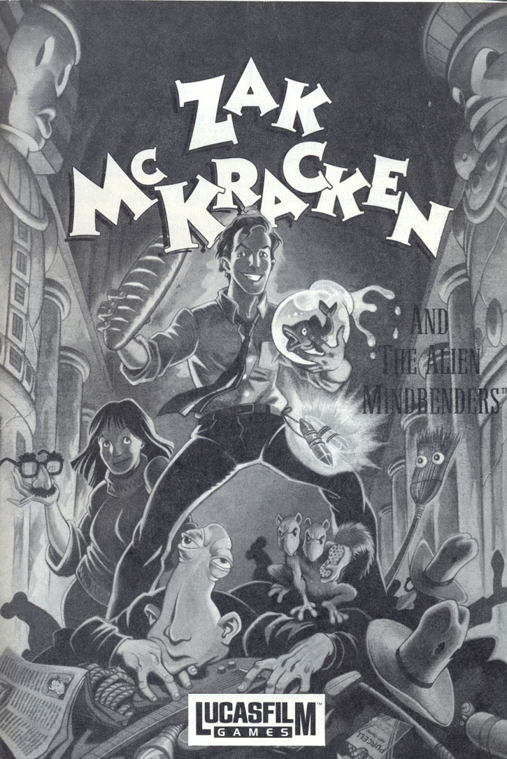 Zak McKracken and the Alien Mindbenders manual front cover