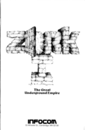 Zork I manual page 1