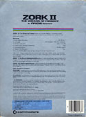 Zork II: The Wizard of Frobozz box back