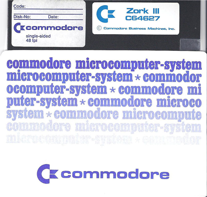 Zork III disk