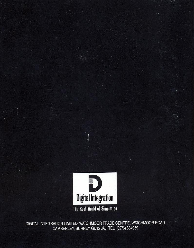 F-16 Combat Pilot flight manual back cover