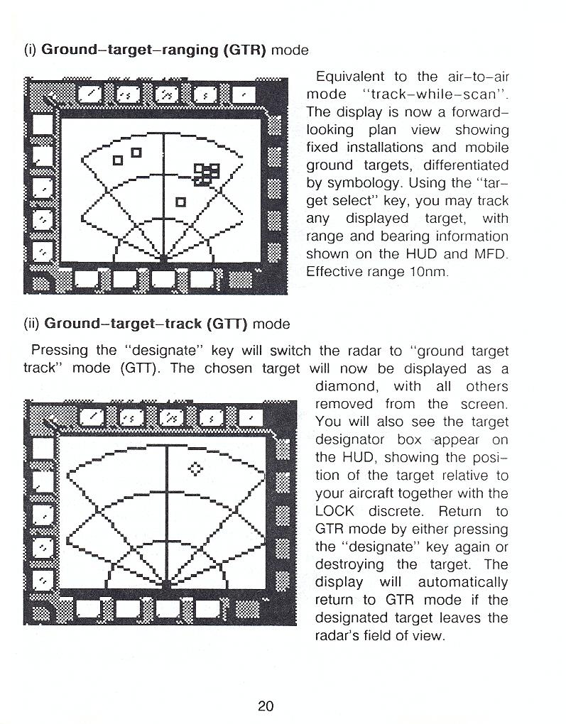 F-16 Combat Pilot flight manual page 20