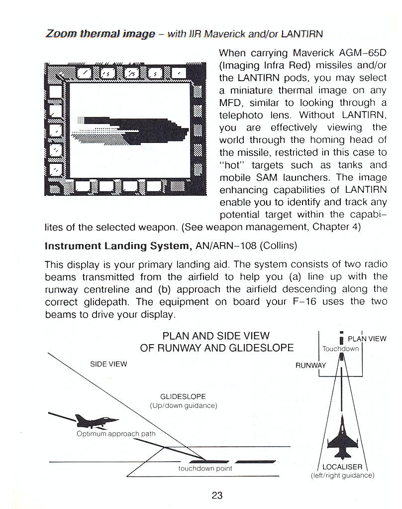 F-16 Combat Pilot flight manual page 23