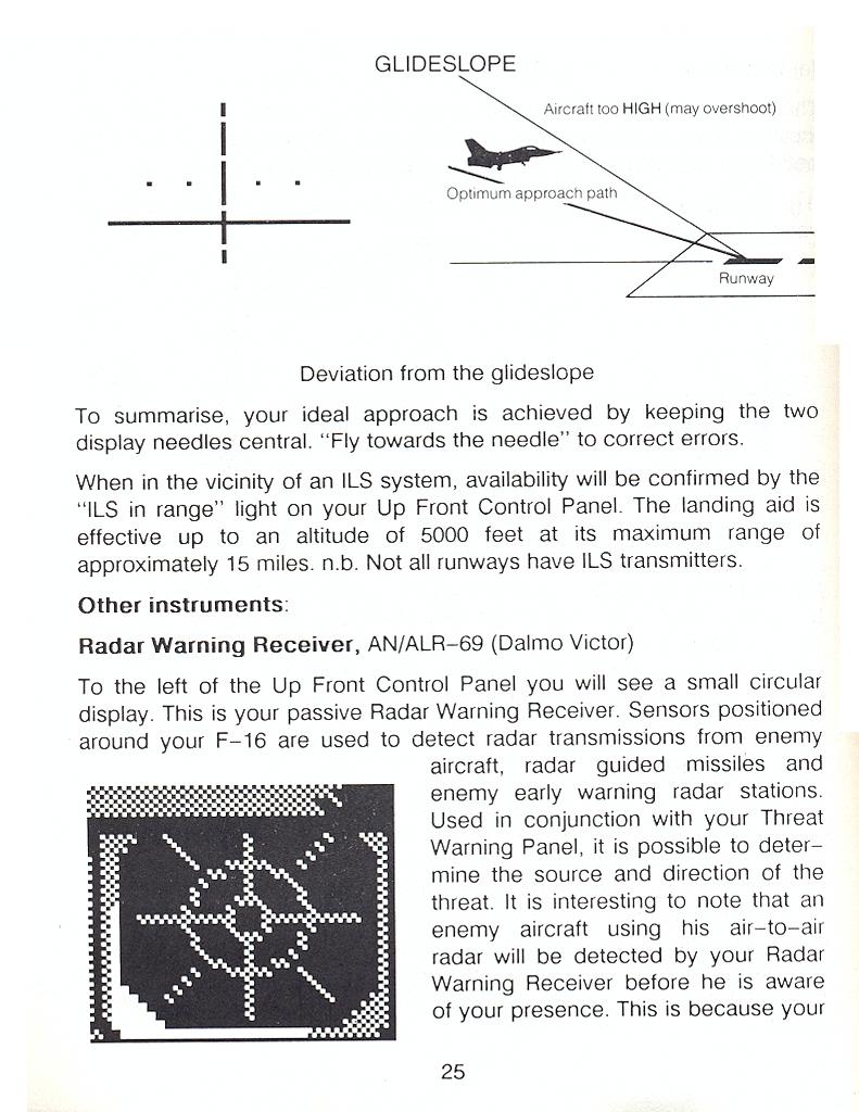 F-16 Combat Pilot flight manual page 25
