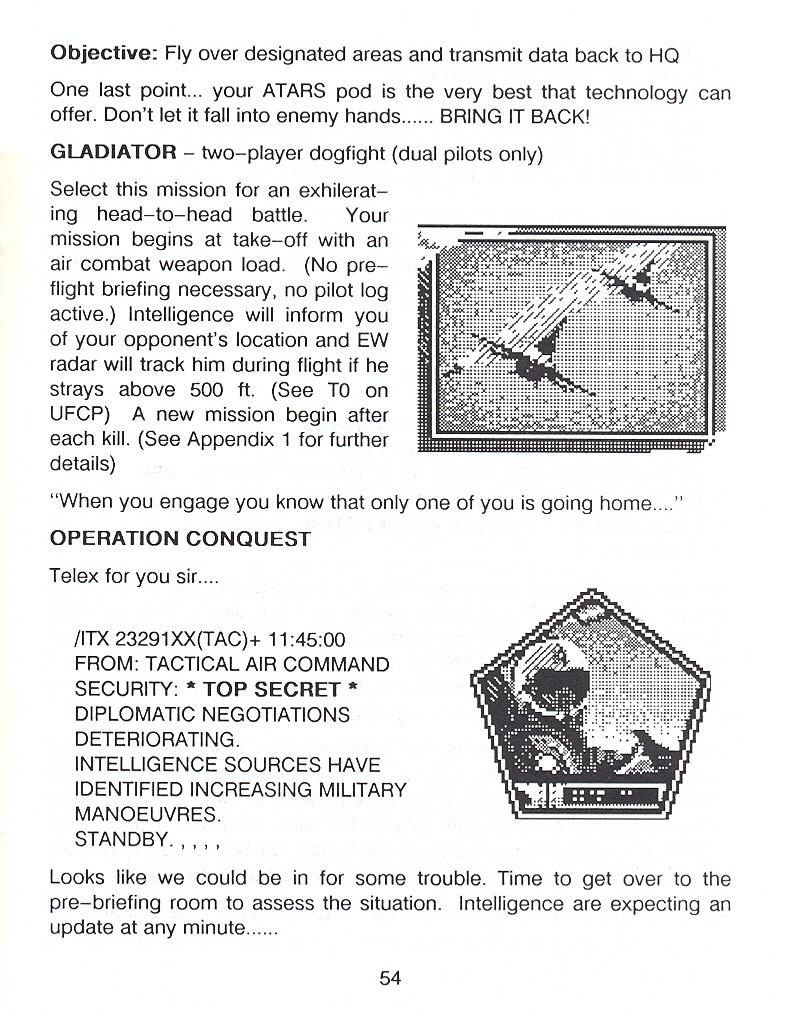 F-16 Combat Pilot flight manual page 54