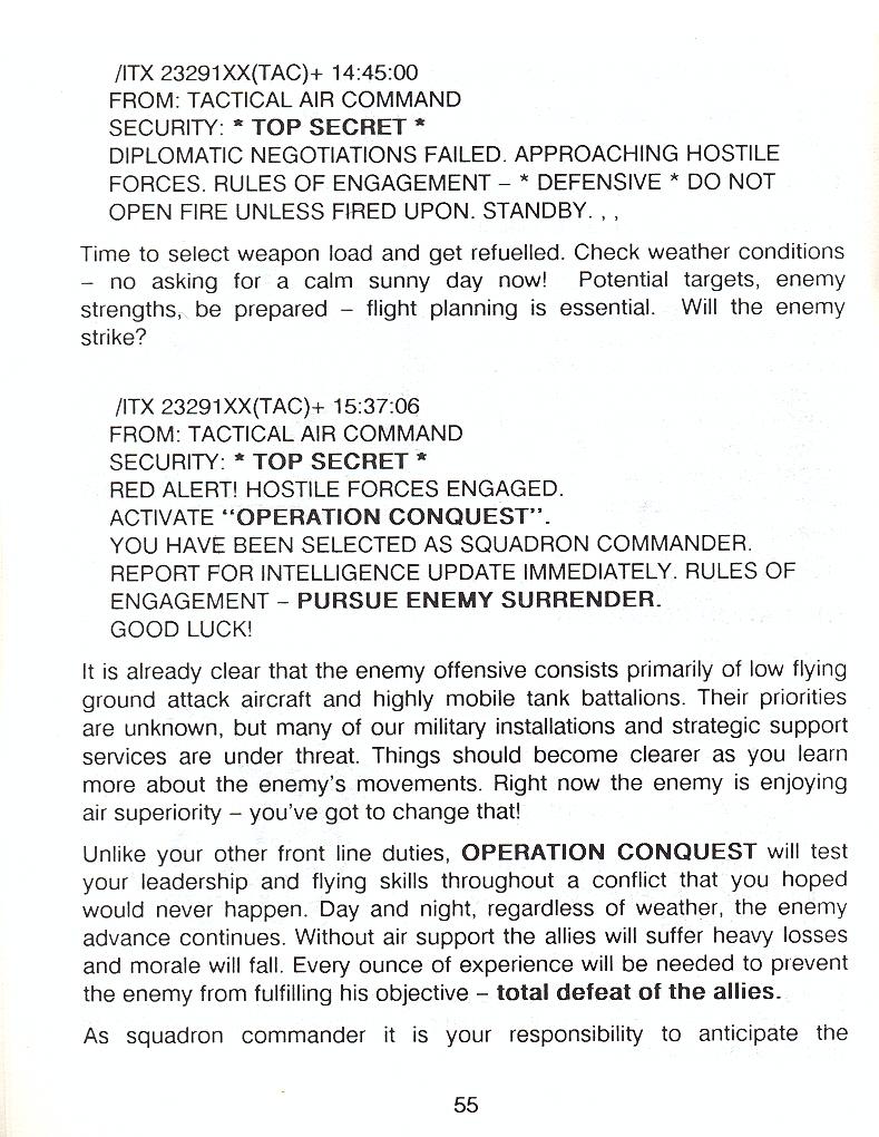 F-16 Combat Pilot flight manual page 55