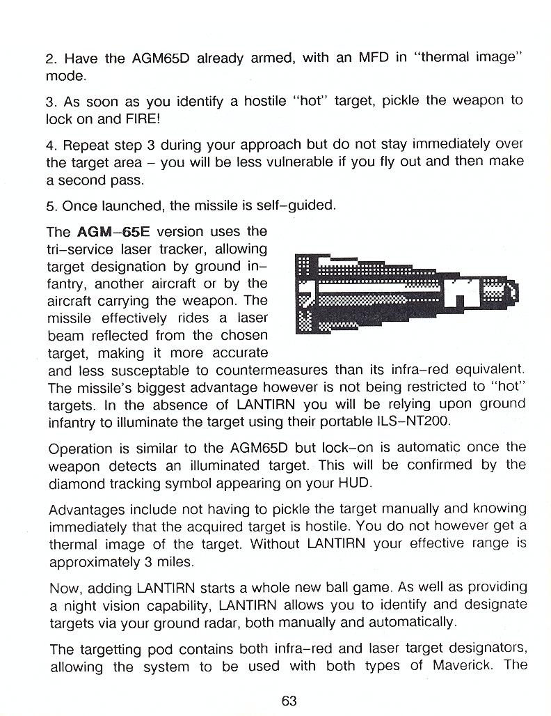 F-16 Combat Pilot flight manual page 63