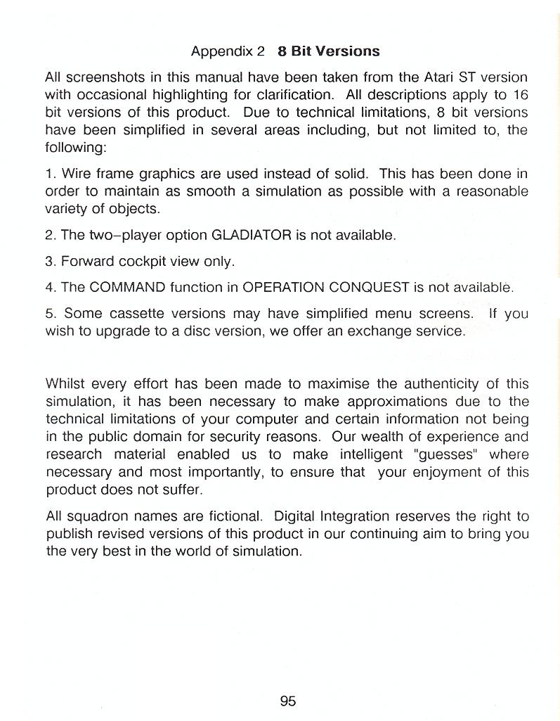 F-16 Combat Pilot flight manual page 95