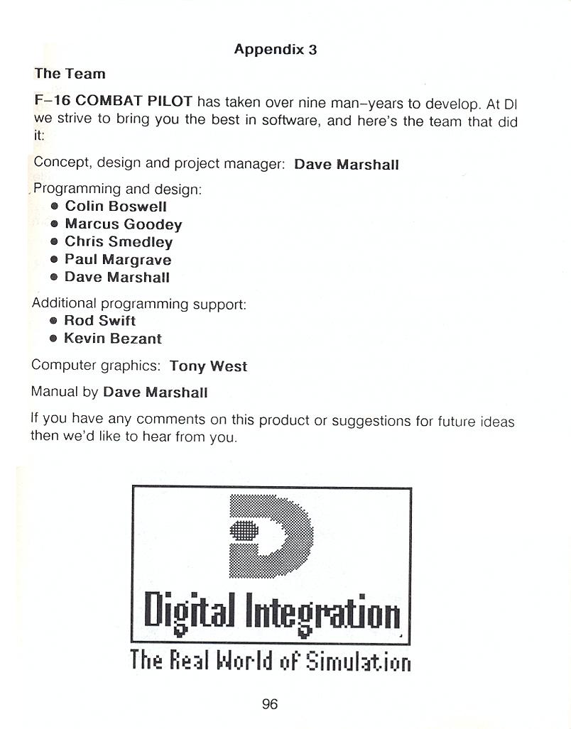 F-16 Combat Pilot flight manual page 96