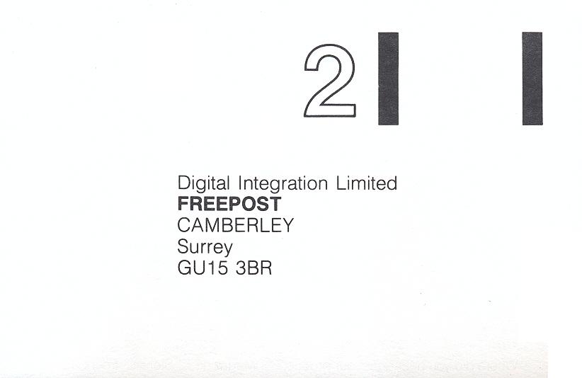 F-16 Combat Pilot postcard back