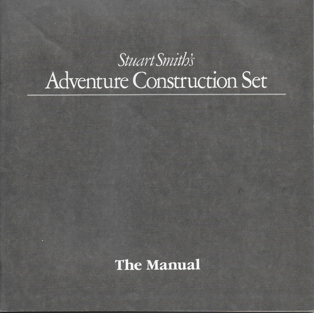 Adventure Construction Set manual front cover