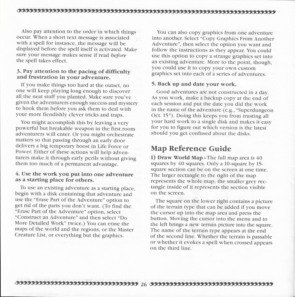 Adventure Construction Set manual page 26