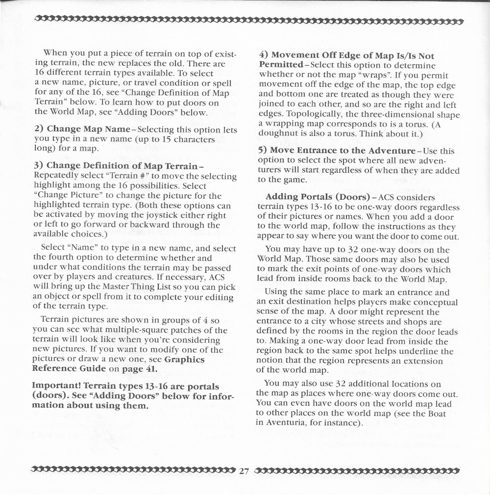 Adventure Construction Set manual page 27