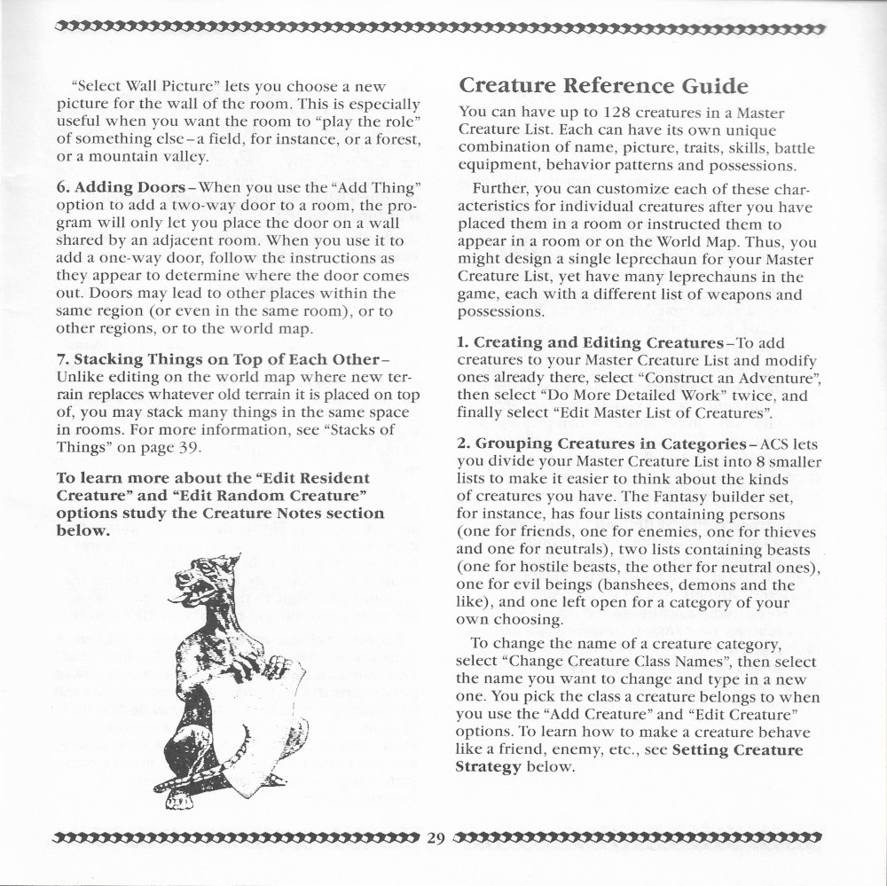 Adventure Construction Set manual page 29