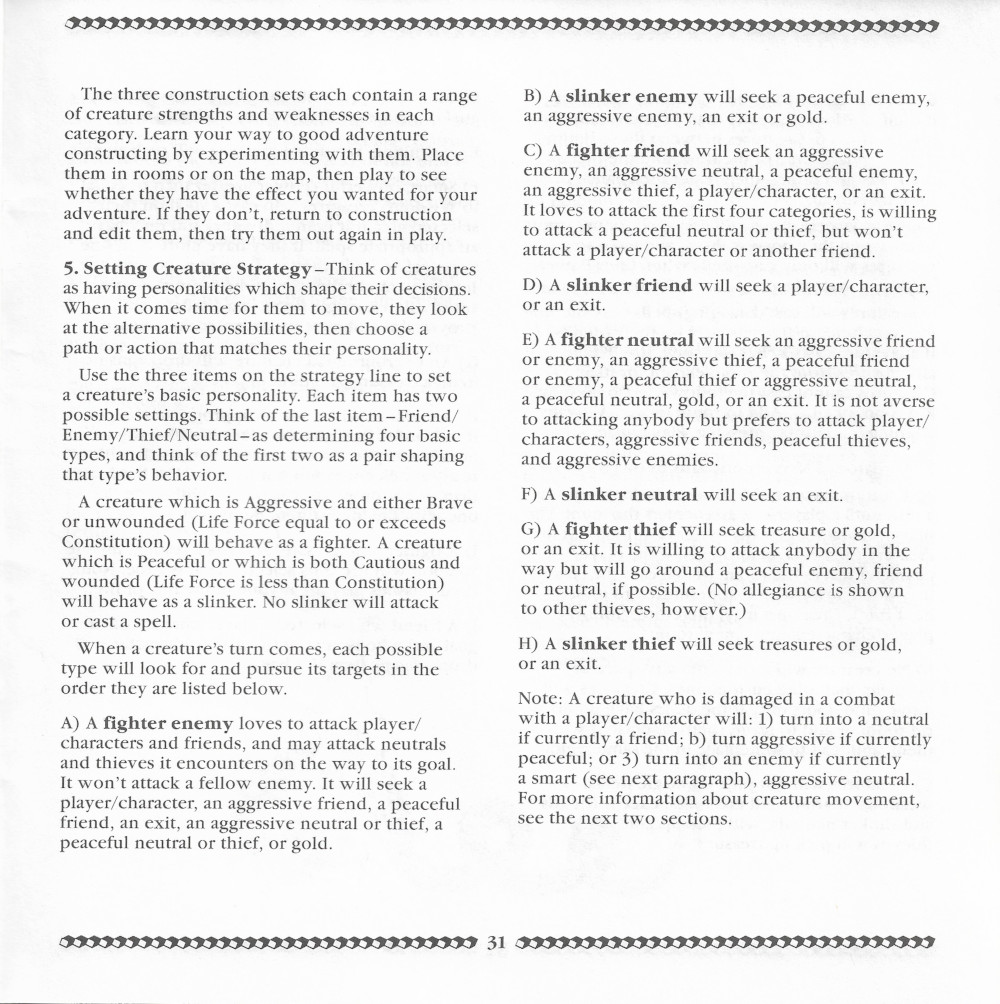 Adventure Construction Set manual page 31