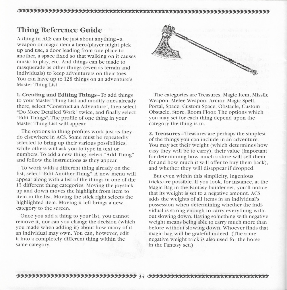 Adventure Construction Set manual page 34