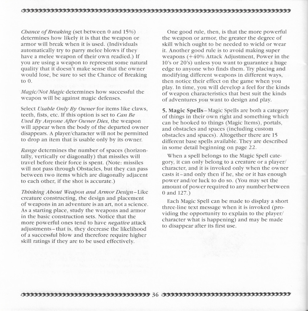 Adventure Construction Set manual page 36