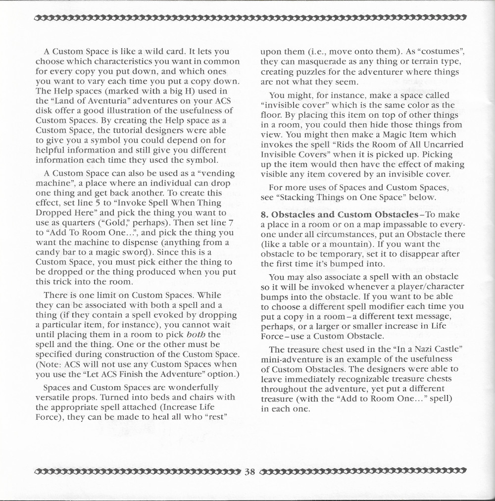 Adventure Construction Set manual page 38
