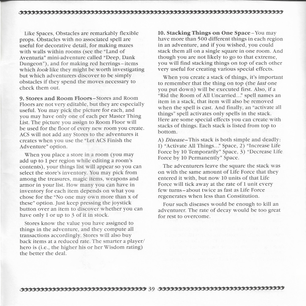 Adventure Construction Set manual page 39