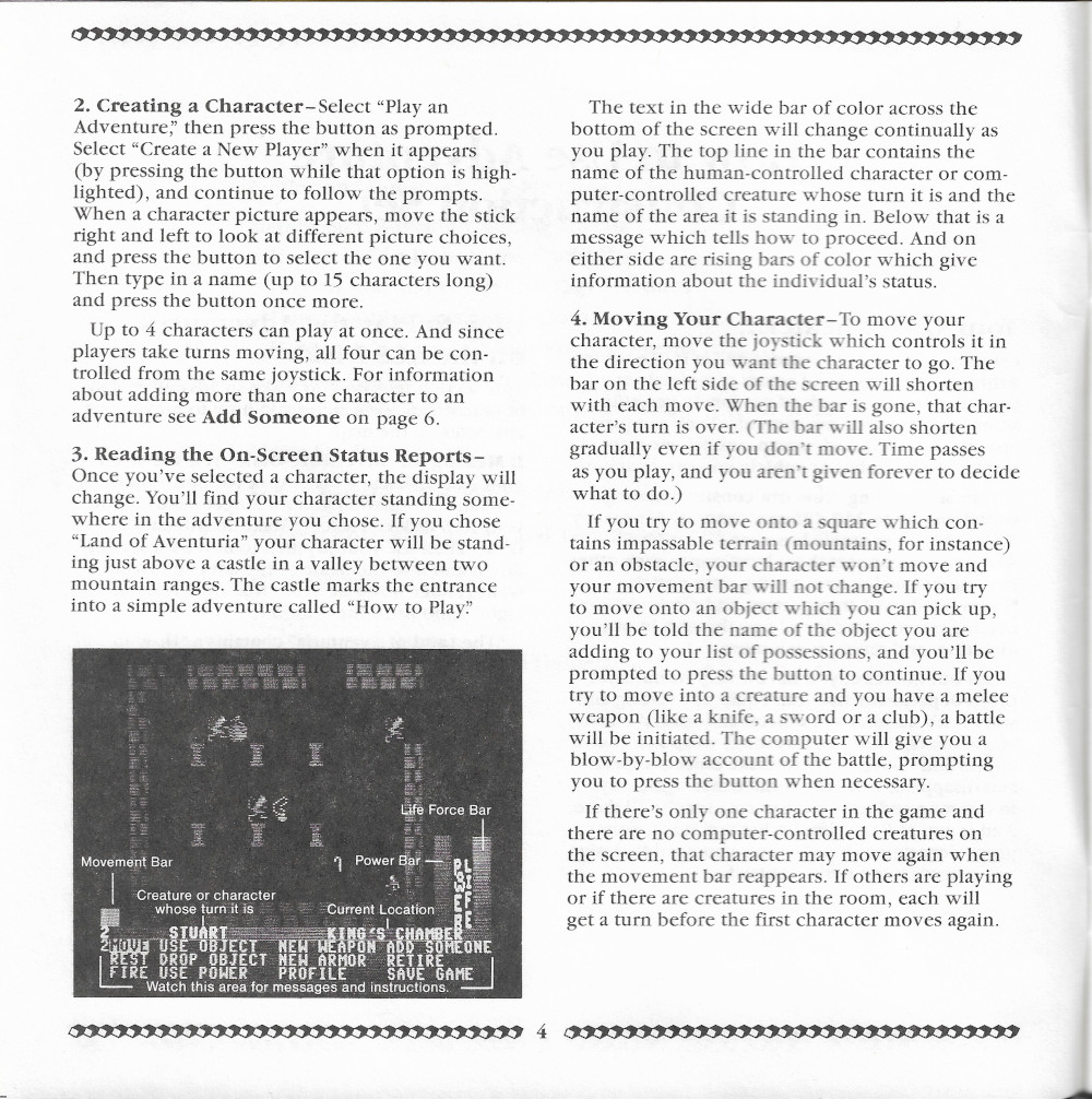 Adventure Construction Set manual page 4