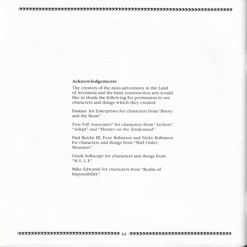 Adventure Construction Set manual page 44