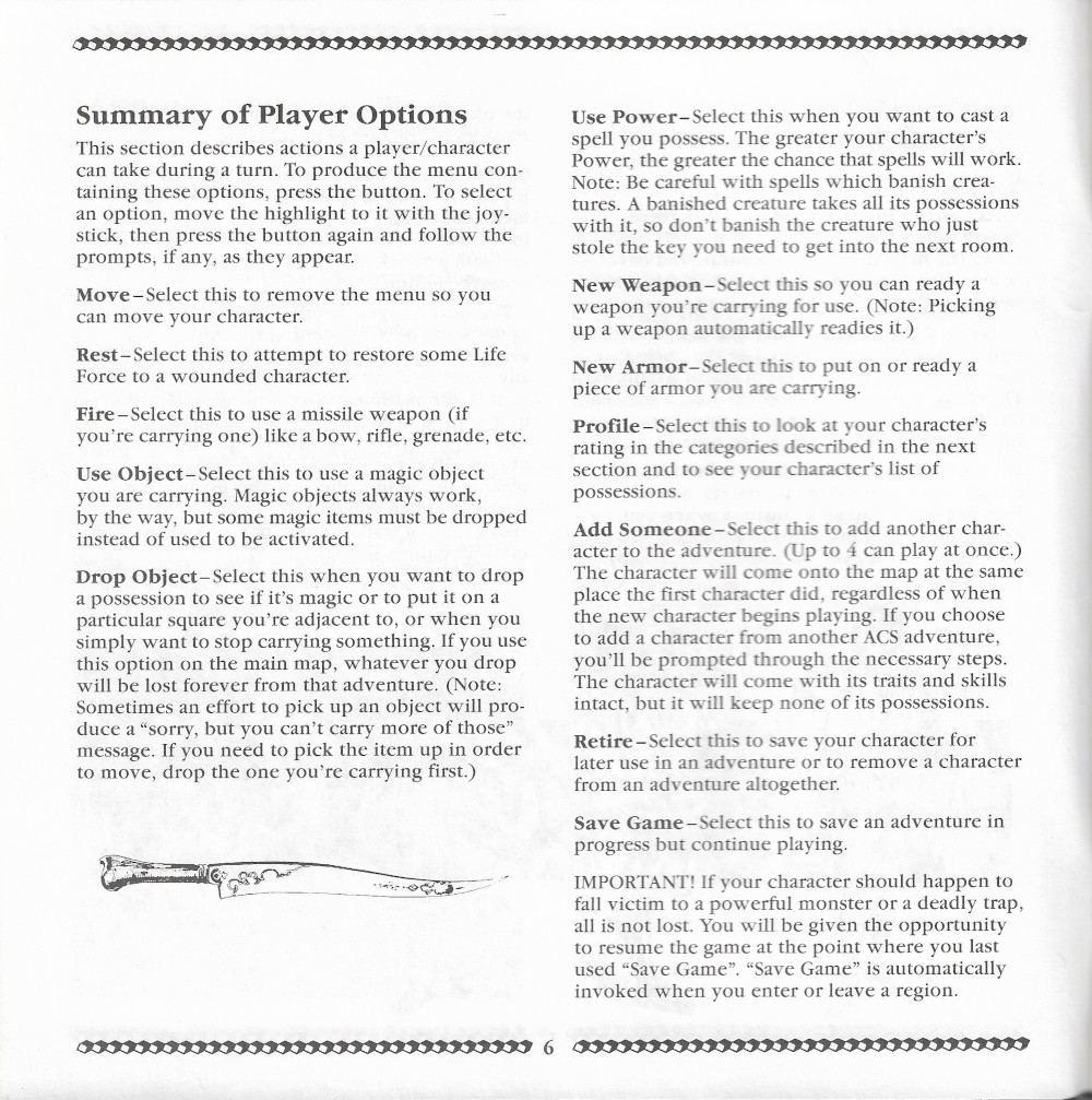 Adventure Construction Set manual page 6