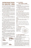 Baltic 1985: Corridor To Berlin manual page 1