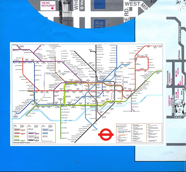 Give my Regards to Broad Street London map bottom left