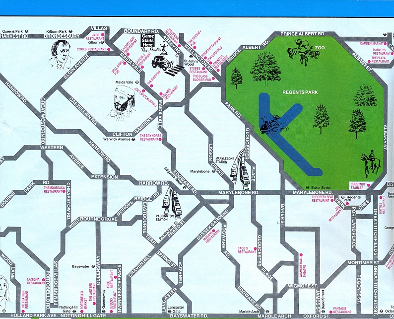 Give my Regards to Broad Street London map top middle