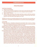 Deathlord getting started guide page 1