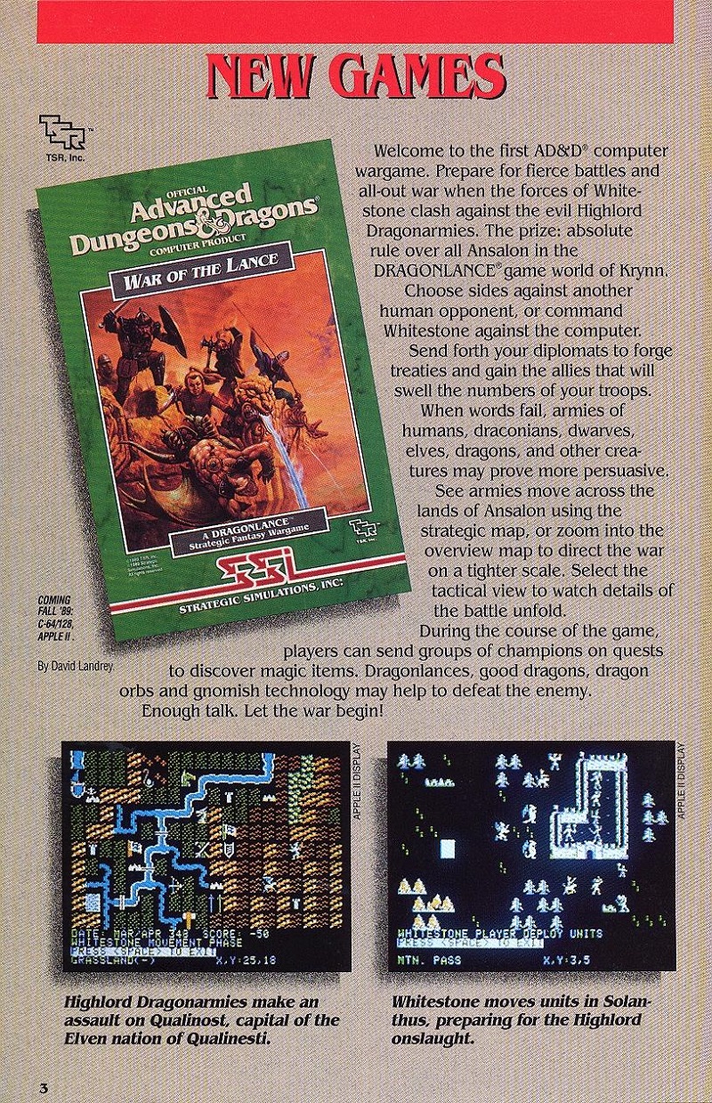 DragonStrike 1989-1990 catalog page 3