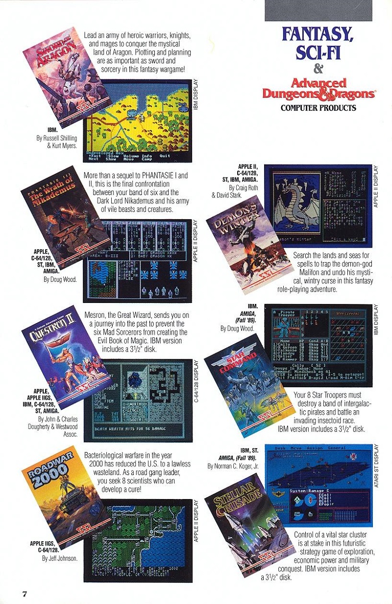 DragonStrike 1989-1990 catalog page 7