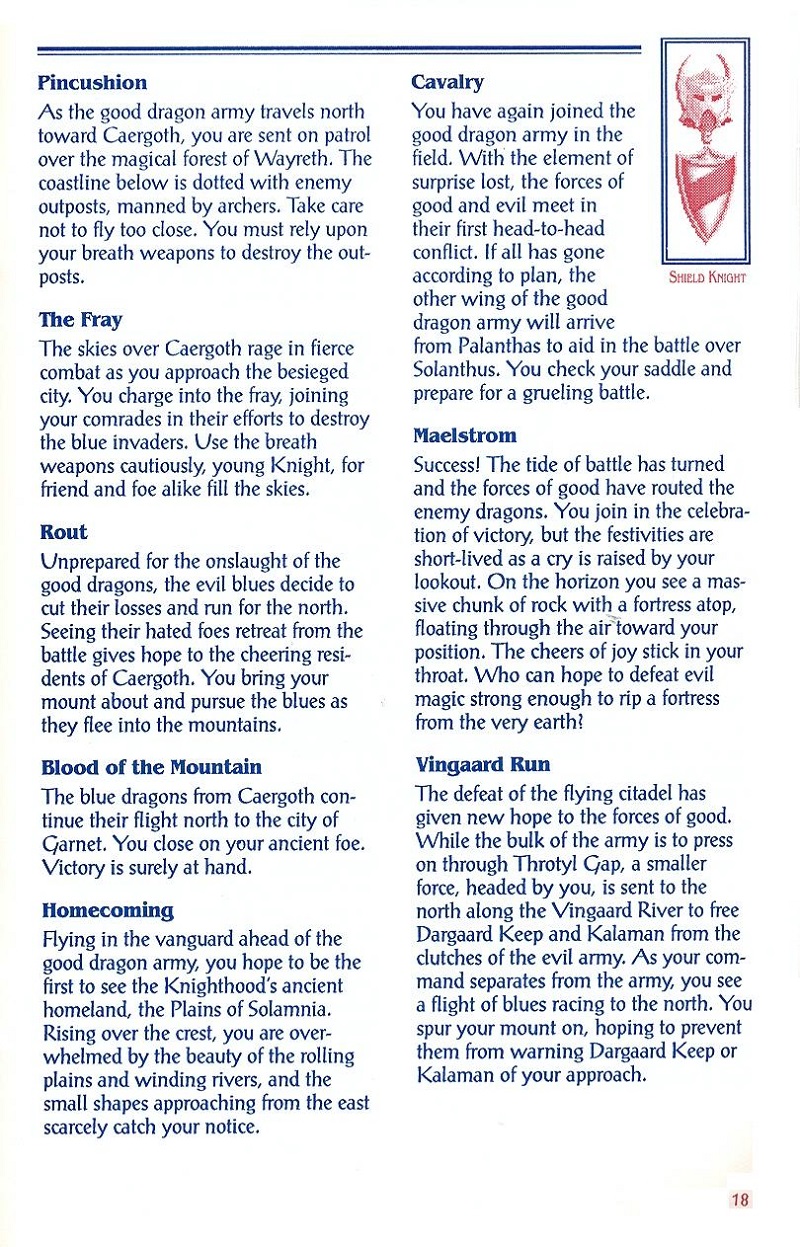 DragonStrike manual page 18