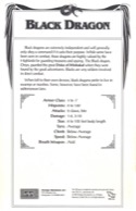 DragonStrike black dragon card back