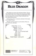 DragonStrike blue dragon card back