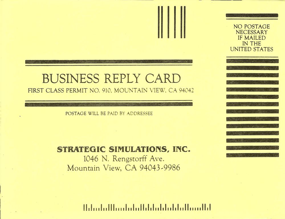 First Over Germany business reply card front