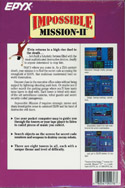 Impossible Mission 2 box back