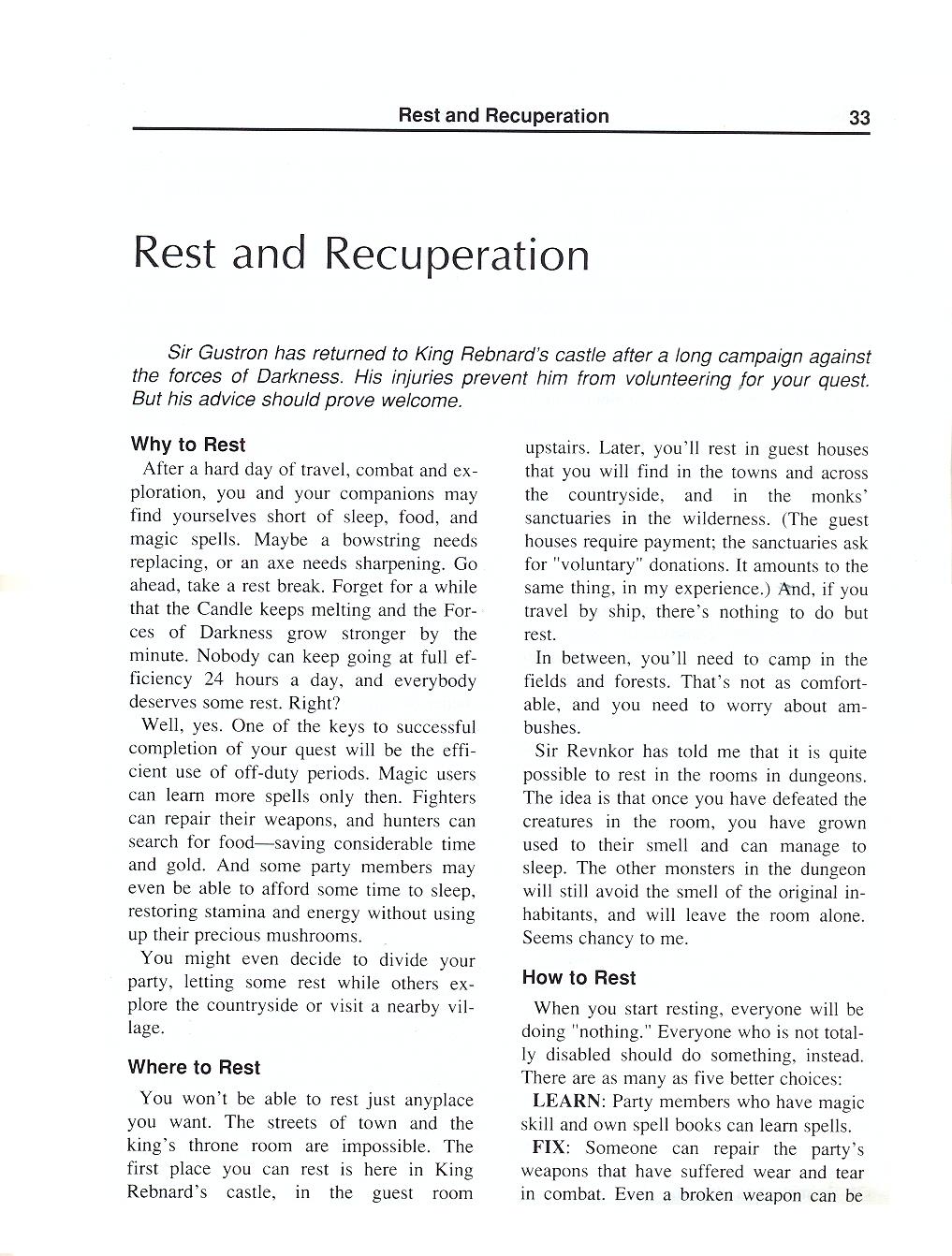 The Magic Candle manual page 33