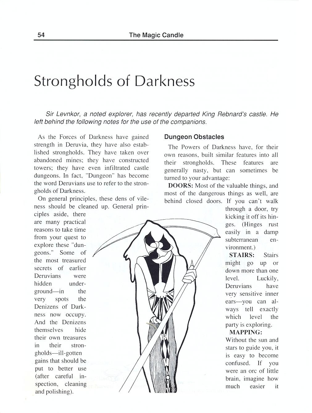 The Magic Candle manual page 54