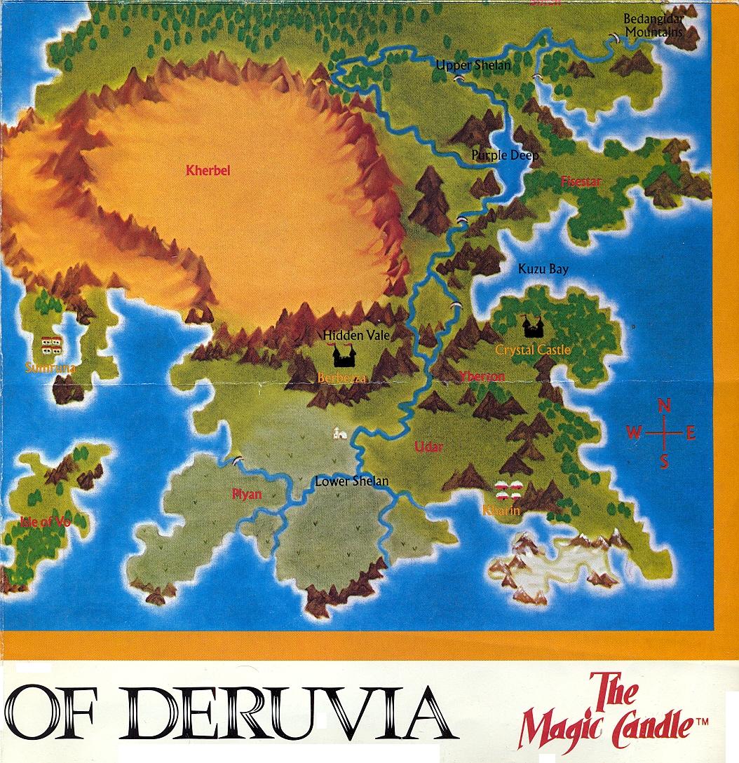 The Magic Candle map part 4