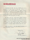 Might and Magic congratulation letter